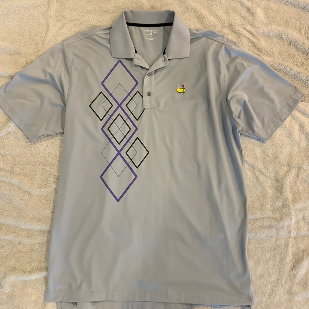 The Masters golf shirt. Grey.